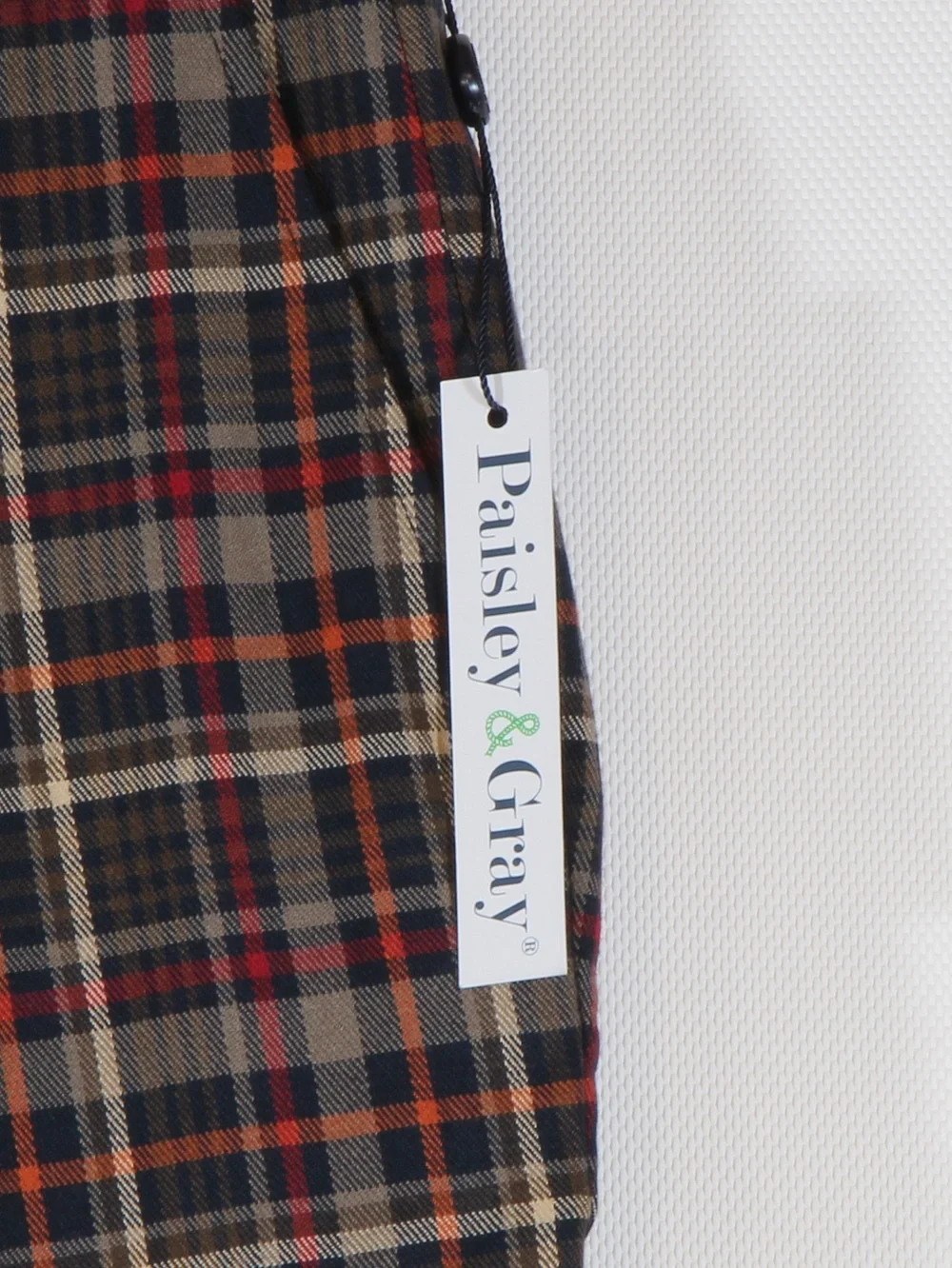 Paisley & Gray Men's Plaid Multicolor Slim Fit Dress Pants NWT
